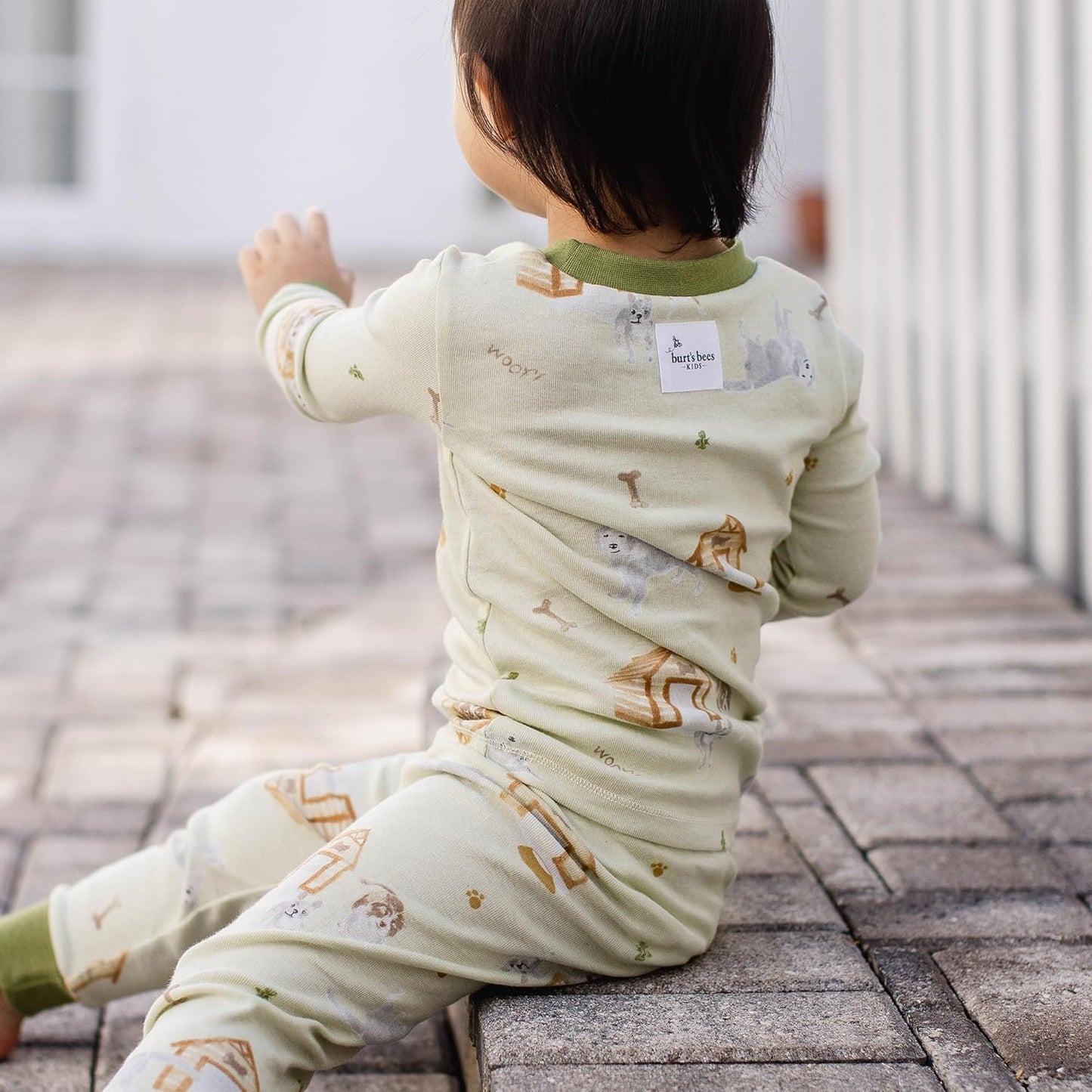 Burt's Bees Baby Boys' 2-Piece Long Sleeve Tee and Pants Organic Cotton Pajama Set