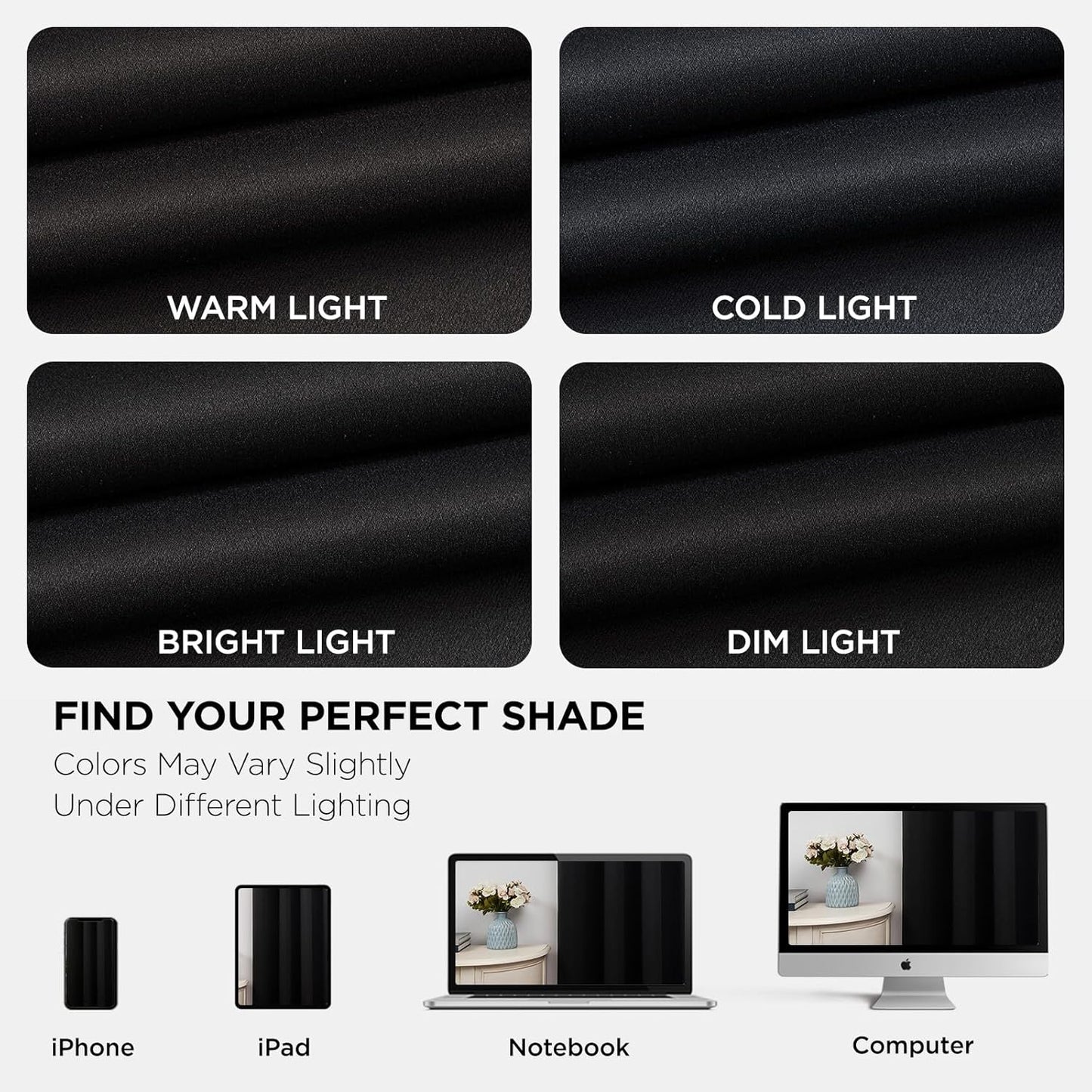 Joydeco Blackout Curtains 63 Inch Length 2 Panels Set, Thermal Insulated Long Drapes 2 Burg, Room Darkening Grommet Drapes for Living Room Bedroom Window