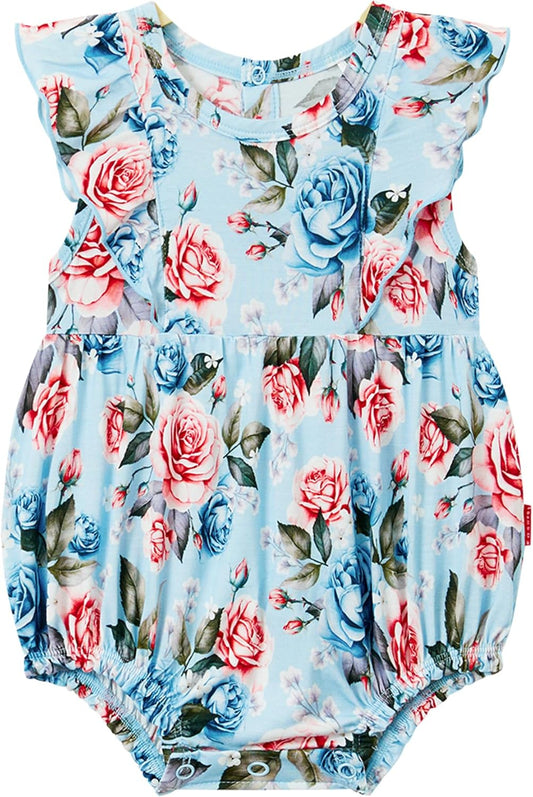 Bamboo Viscose Baby Romper Infant Girl Ruffle Sleeveless Newborn Baby Girl Bodysuit