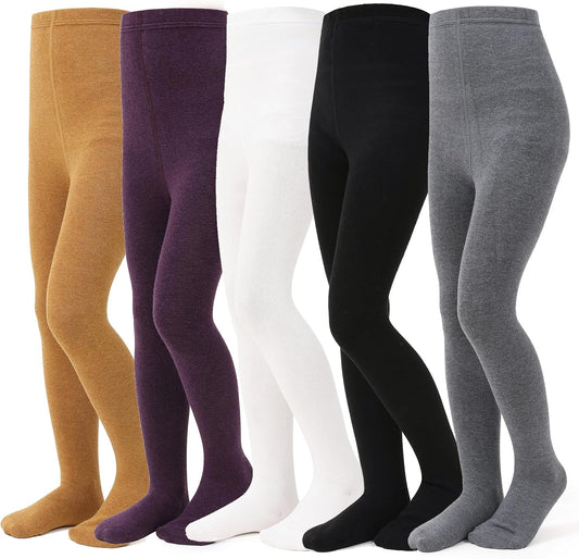 Baby Girl Tights Thick Knit Leggings Stockings Cotton Pantyhose for Newborn Infant Toddler 3/4/5/6 Pack