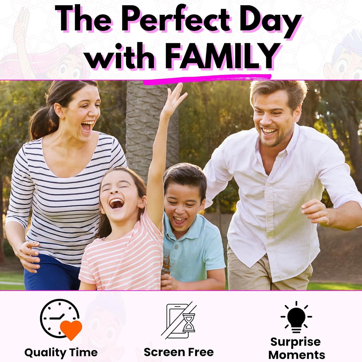 50 Family Activities - Adventure Scratch Off Cards - Family Date Night Ideas - Gift Basket Games for Kids and Adults - Surprise Book of Fun Challenge - Experience Gift for Kids