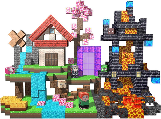 Magnetic Building Blocks Construction Set, Educational STEM Toy (Creators-Battle)