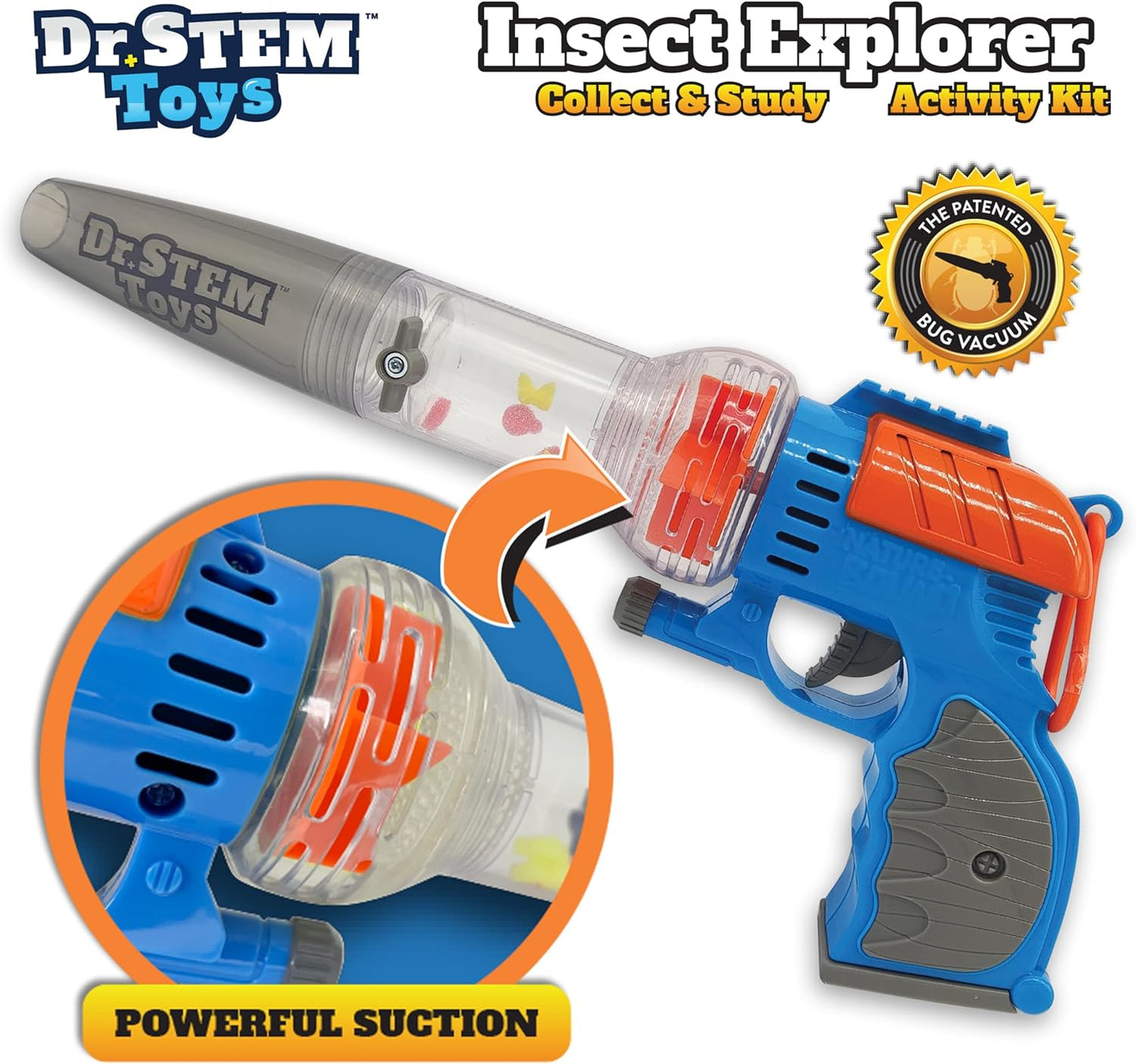 Nature Bound Bug Catcher Toy, Eco-Friendly Bug Vacuum, Catch and Release Indoor/Outdoor Play, Ages 3 to 12, Green, Complete Kit for Kids, Includes Capture Core with Magnification (Deluxe Science Kit)