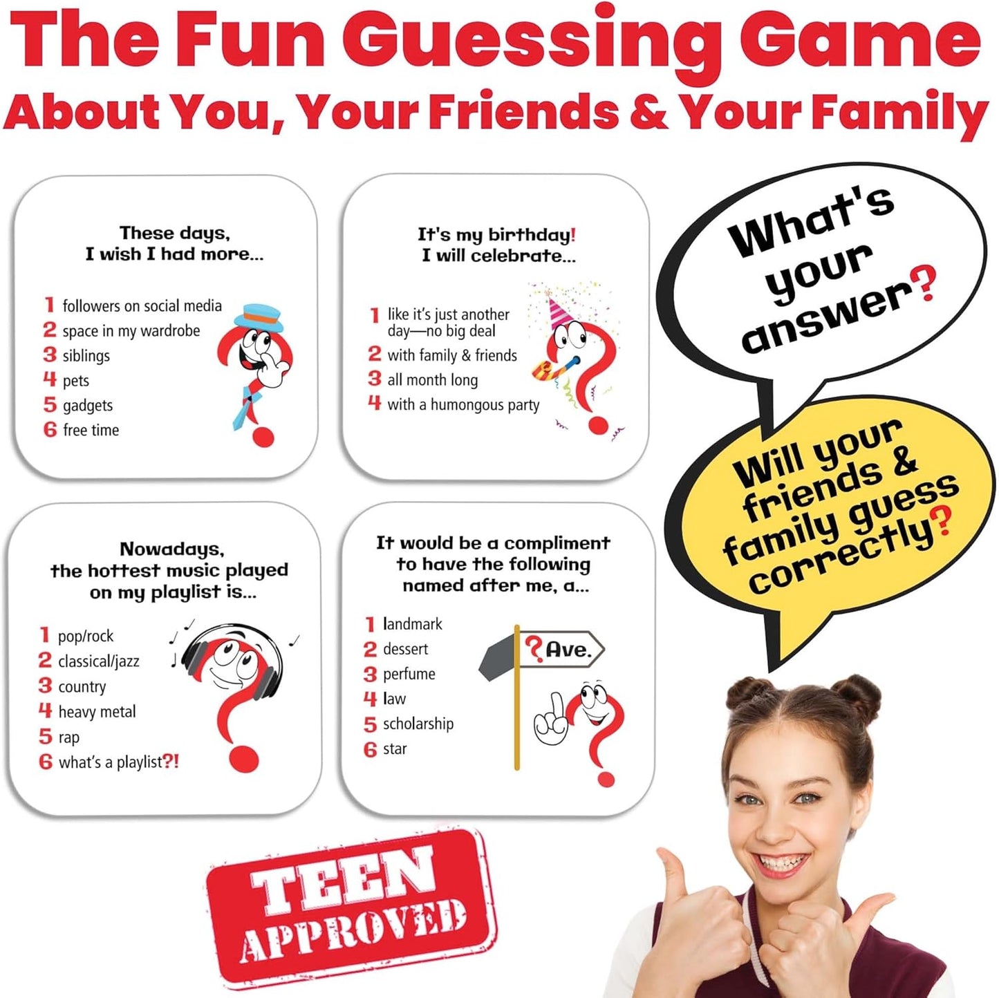 Really?! Think You Know Me? Guess Again - Hilarious Family Game Night Ice Breakers, Conversation Cards to Get Talking