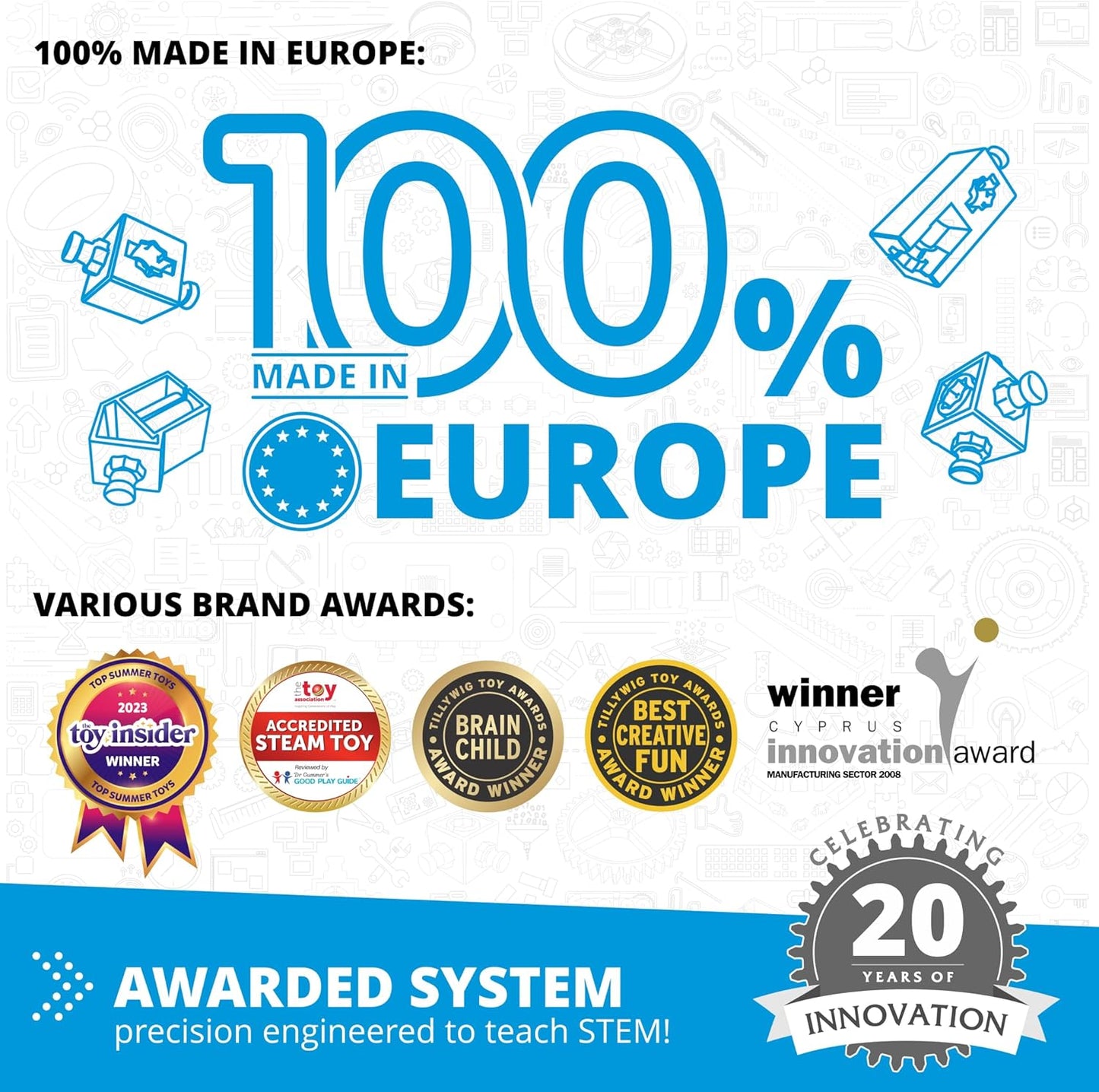 Engino STEM Toys, 16 Models in 1, Mechanics Levers & Linkages, Construction Toys for Kids 9+, Educational Kit, Gift for Boys & Girls, Fun Kids Activities, Engineering Kit