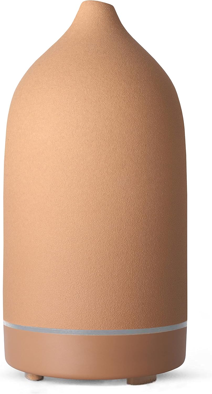 Essential Oils for Diffusers for Home,Ceramic Diffuser for Essential Oils,Handmade Aroma Diffuser 100ML (Pottery Red)