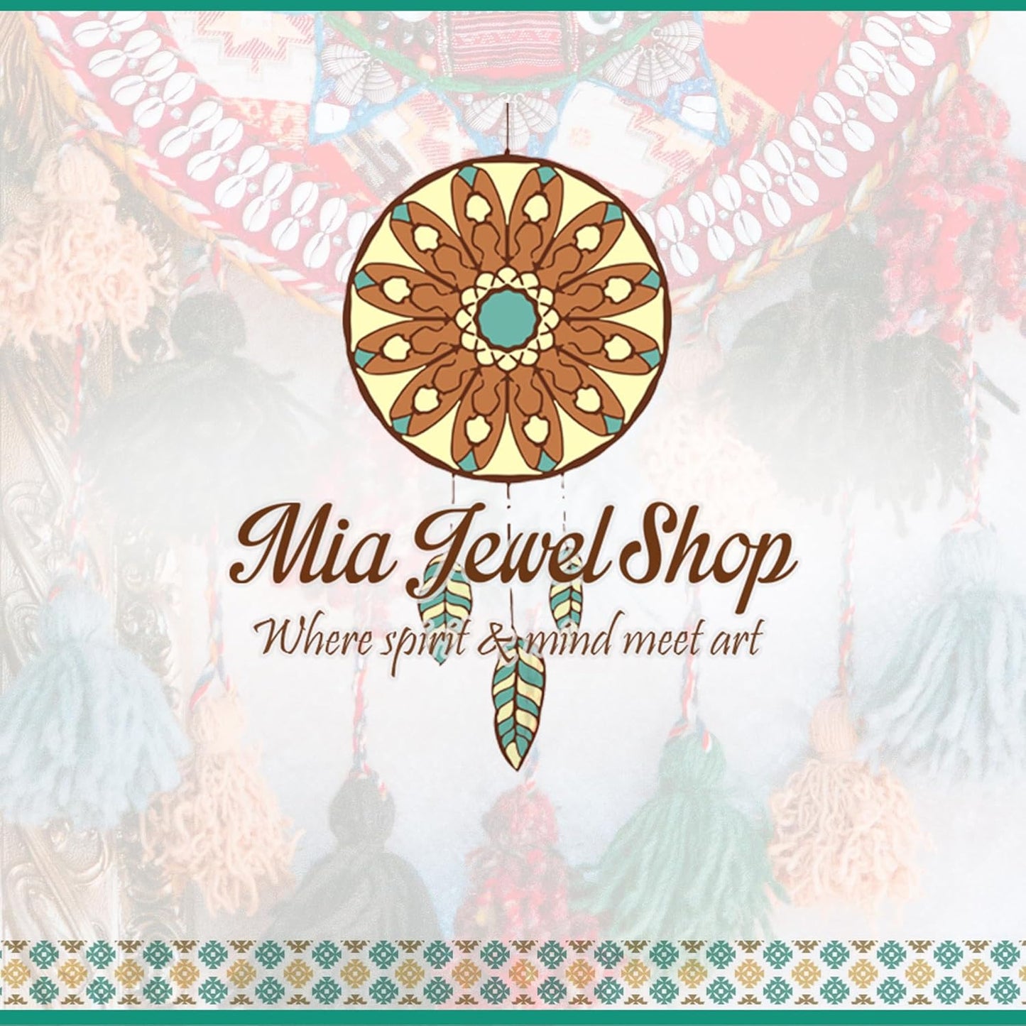 Mia Jewel Shop - Handmade Colored Bamboo Wooden Flute | Tribal Nature Pattern | Native Recorder for Beginners, Meditation & Music Lovers (Indigo)