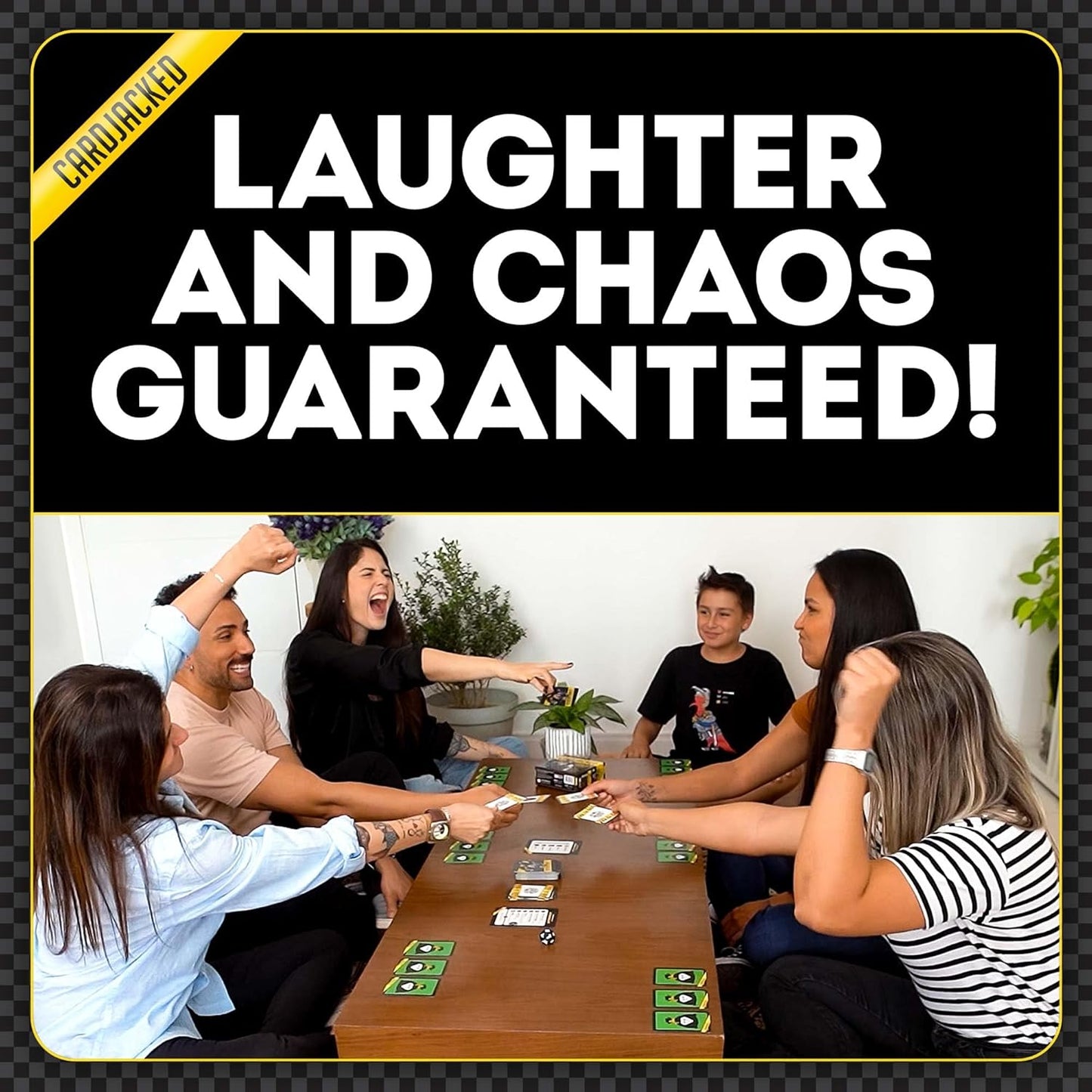 CARDJACKED Party Game – 4-10 Players, Ages 8+, 20+ Minutes – Family-Friendly Strategy for Kids, Teens & Adults for Game Night