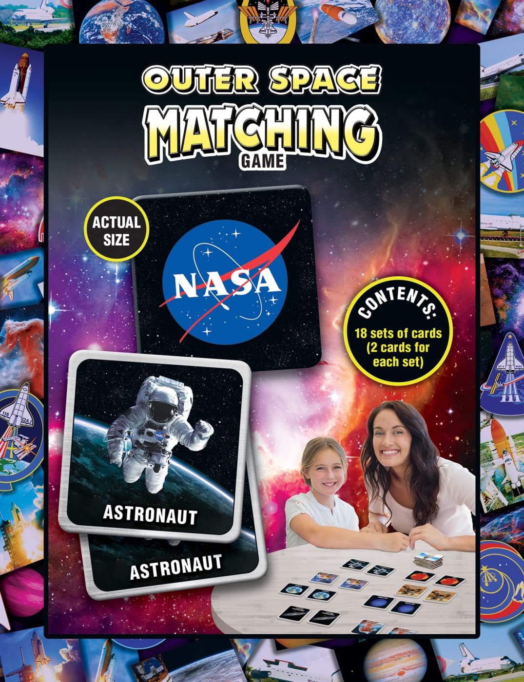MasterPieces Kids Games - NASA Matching Game - Game for Kids and Family - Laugh and Learn