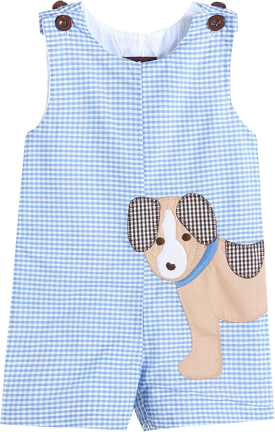 Puppy Dog Applique Shortall