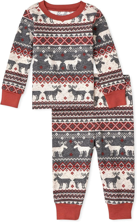 The Children’s Place Family Matching, Christmas and Holiday Pajama Sets, Cotton