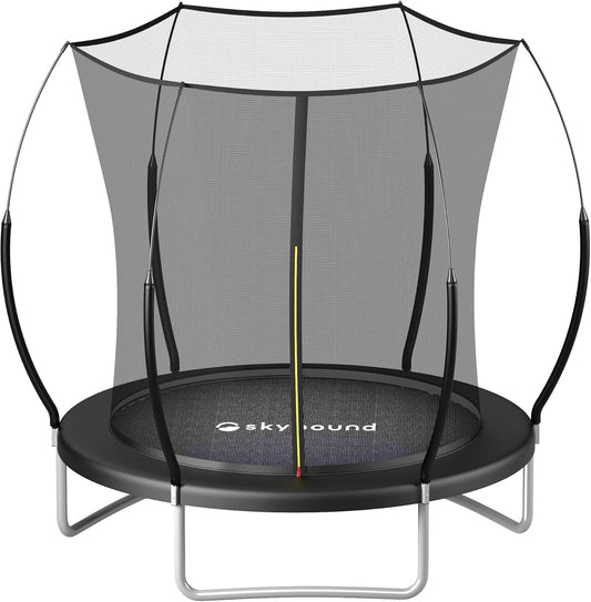 SkyBound 14 FT 12 FT 10FT 8FT 6FT Springless Trampoline for Kids and Adults - Recreational Trampolines with AntiRust Coating - Bungee Cords Outdoor Trampoline for Kids - No-Gap Design Zipper System
