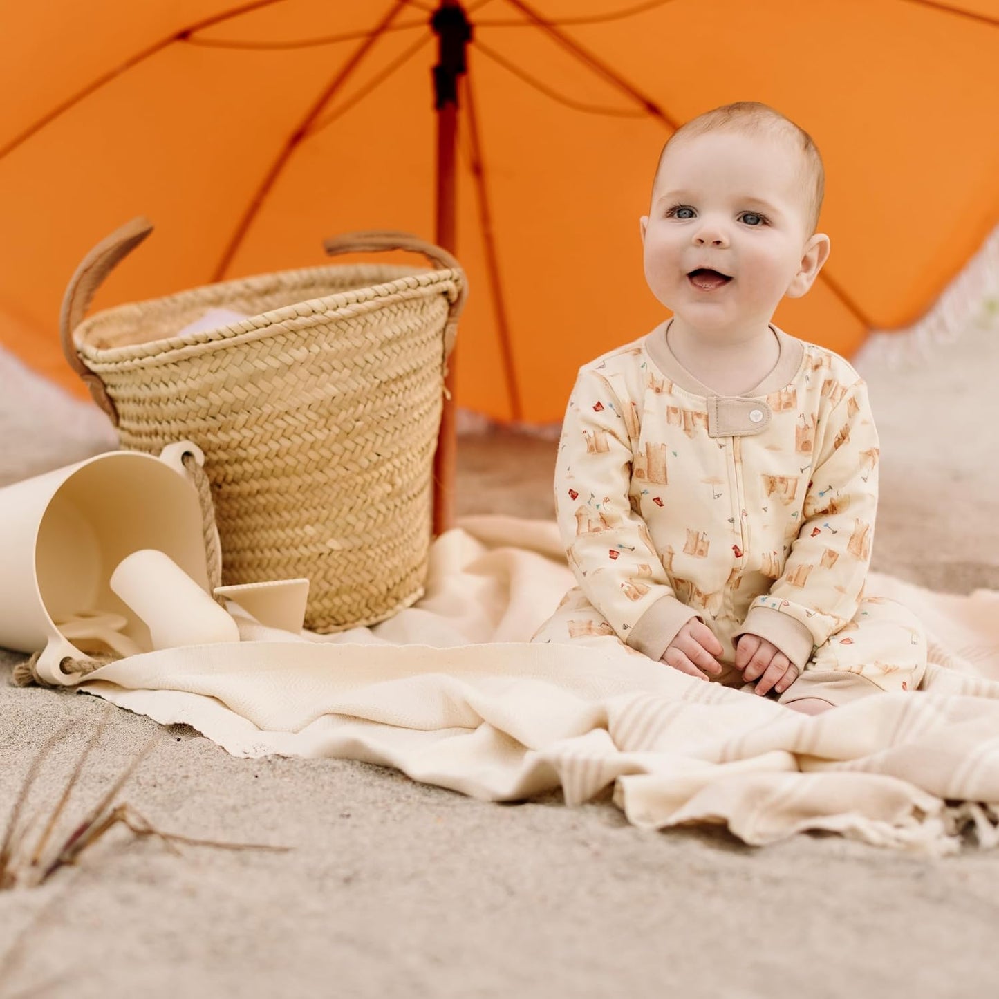 Burt's Bees Baby baby-boys Sleep and Play Pjs, 100% Organic Cotton One-piece Zip Front Footless Romper Jumpsuit Pajamas