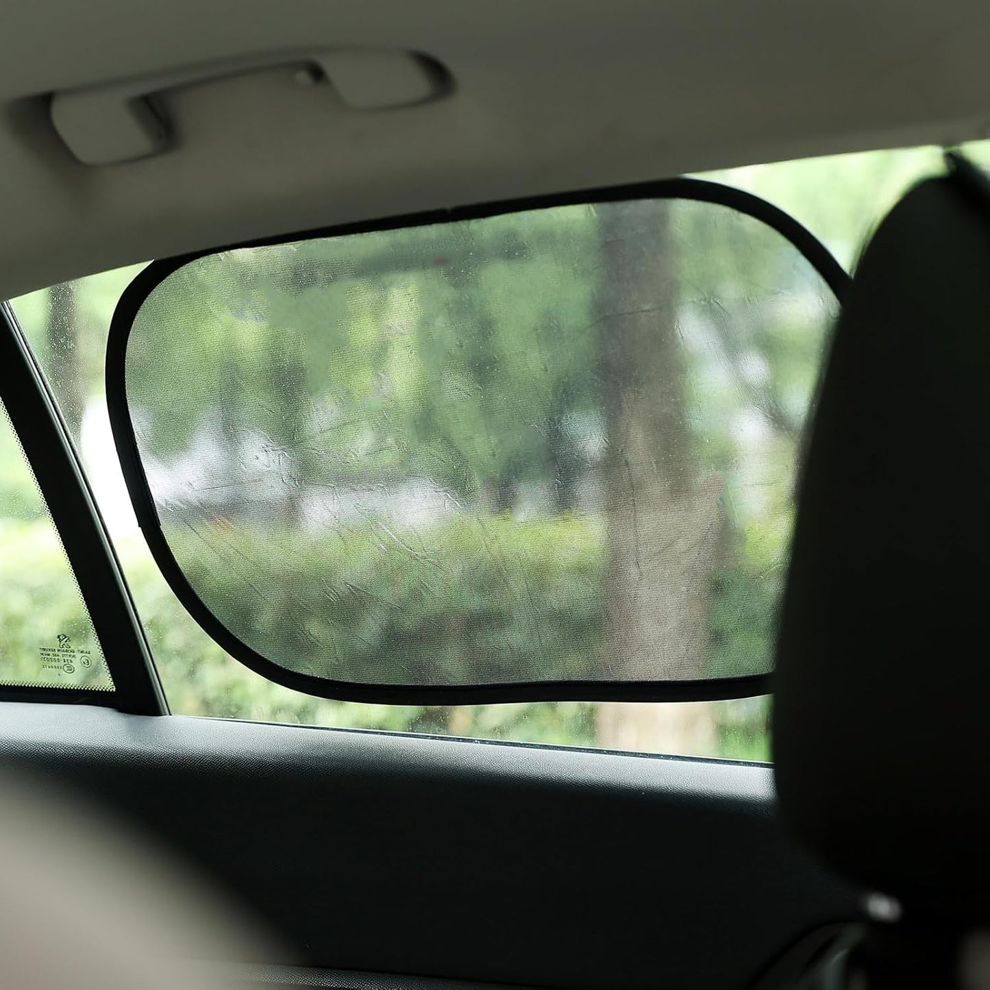 Funbliss Baby Car Mirror + 2-Pack Car Window Shades Bundle -100% Shatterproof, Wide Angle Convex