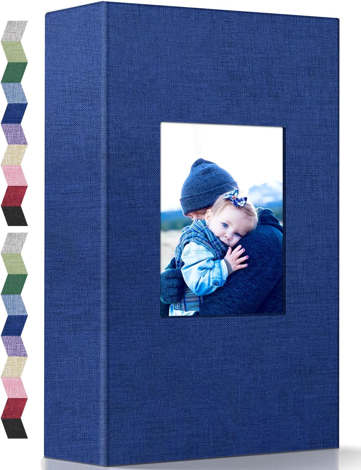 popotop Photo Album 4x6-300 Photos Linen Cover Photo Books with 300 Horizontal Pockets,Slip-in Picture Albums for Family Wedding Anniversary Baby Vacation Pictures