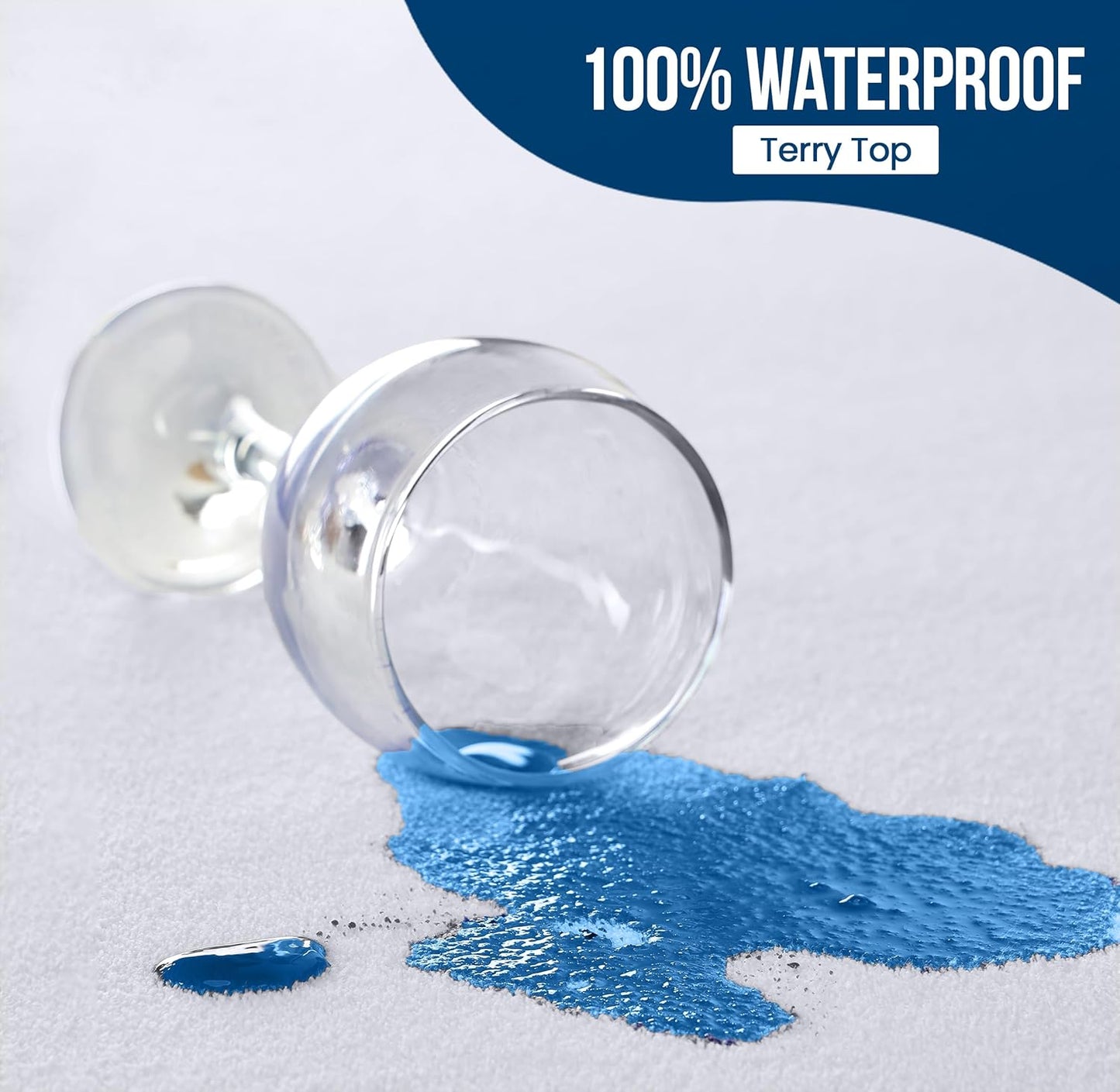 Utopia Bedding Waterproof Mattress Protector Full XL Size 2 Pack, 200 GSM Breathable Terry Mattress Cover, Fitted Style with Stretchable Pockets (White)