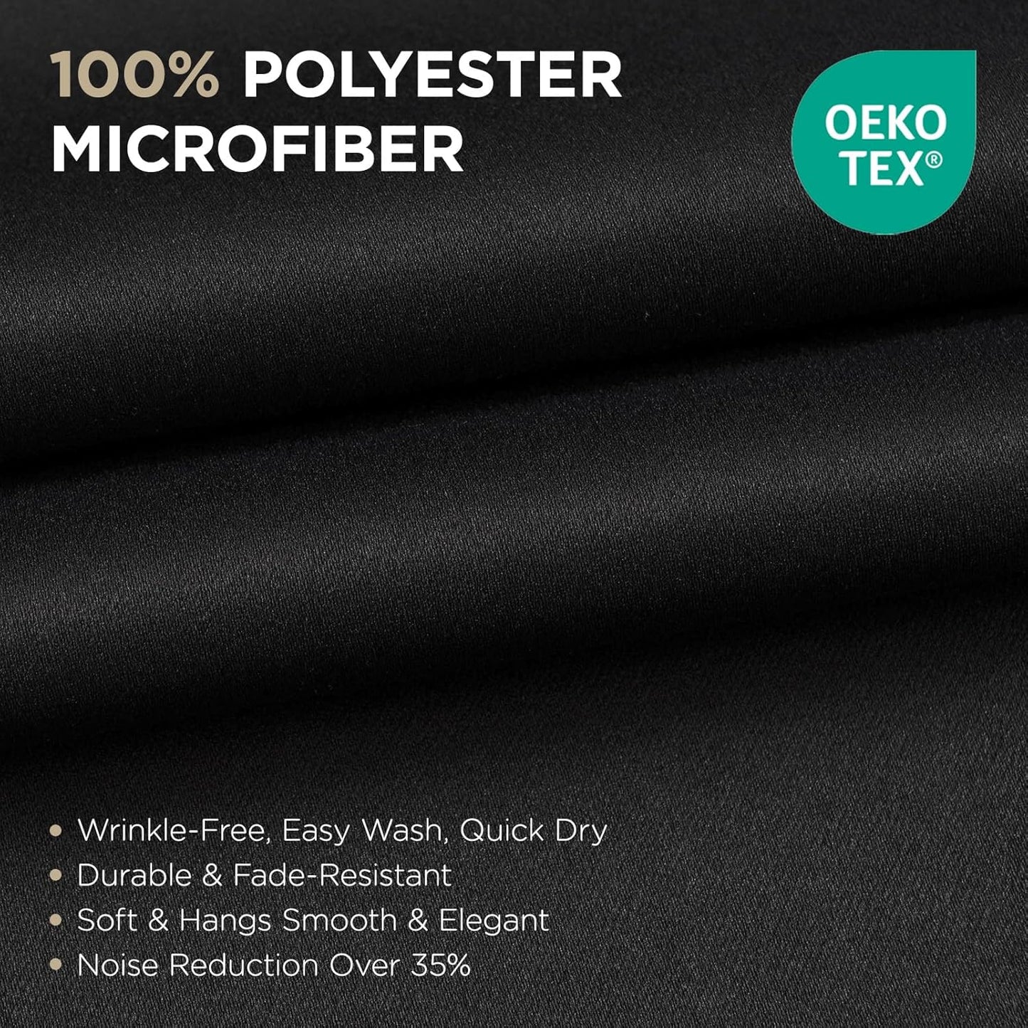 Joydeco Blackout Curtains 63 Inch Length 2 Panels Set, Thermal Insulated Long Drapes 2 Burg, Room Darkening Grommet Drapes for Living Room Bedroom Window