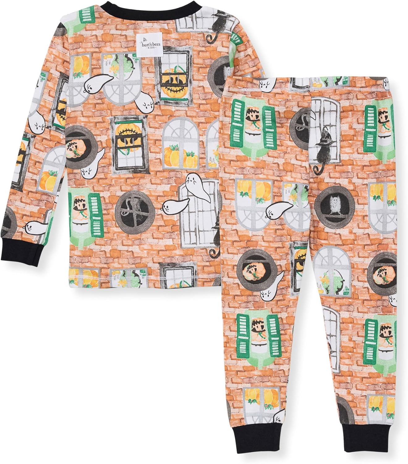 Burt's Bees Baby Boys' 2-Piece Long Sleeve Tee and Pants Organic Cotton Pajama Set