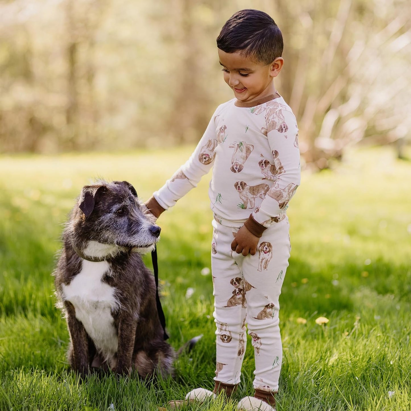 Burt's Bees Baby Boys' 2-Piece Long Sleeve Tee and Pants Organic Cotton Pajama Set