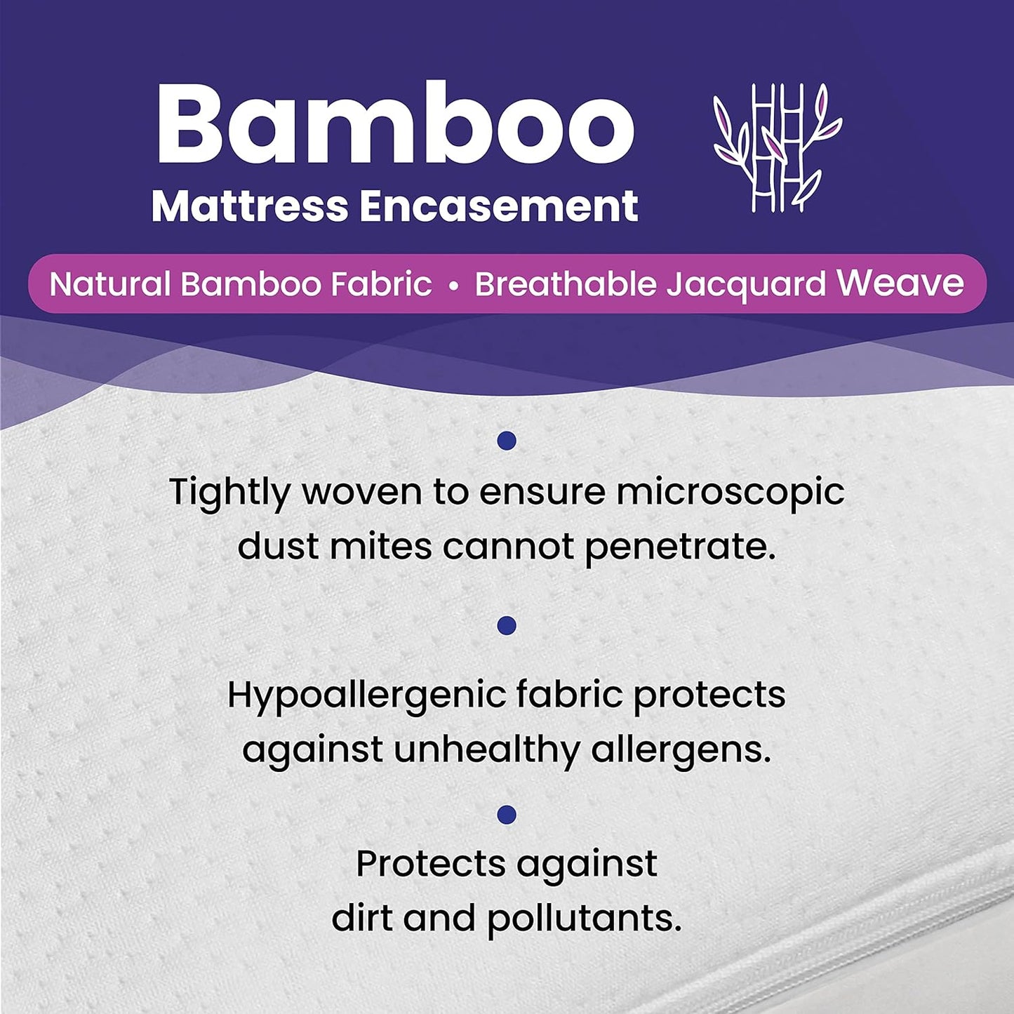 Twin XL Size Waterproof Viscose Made from Bamboo Mattress Encasement by Slumberfy - Premium Skin-Safe Mattress Protector with 360° EZ Zipper Bug, Zippered Encasement (39x80 in)