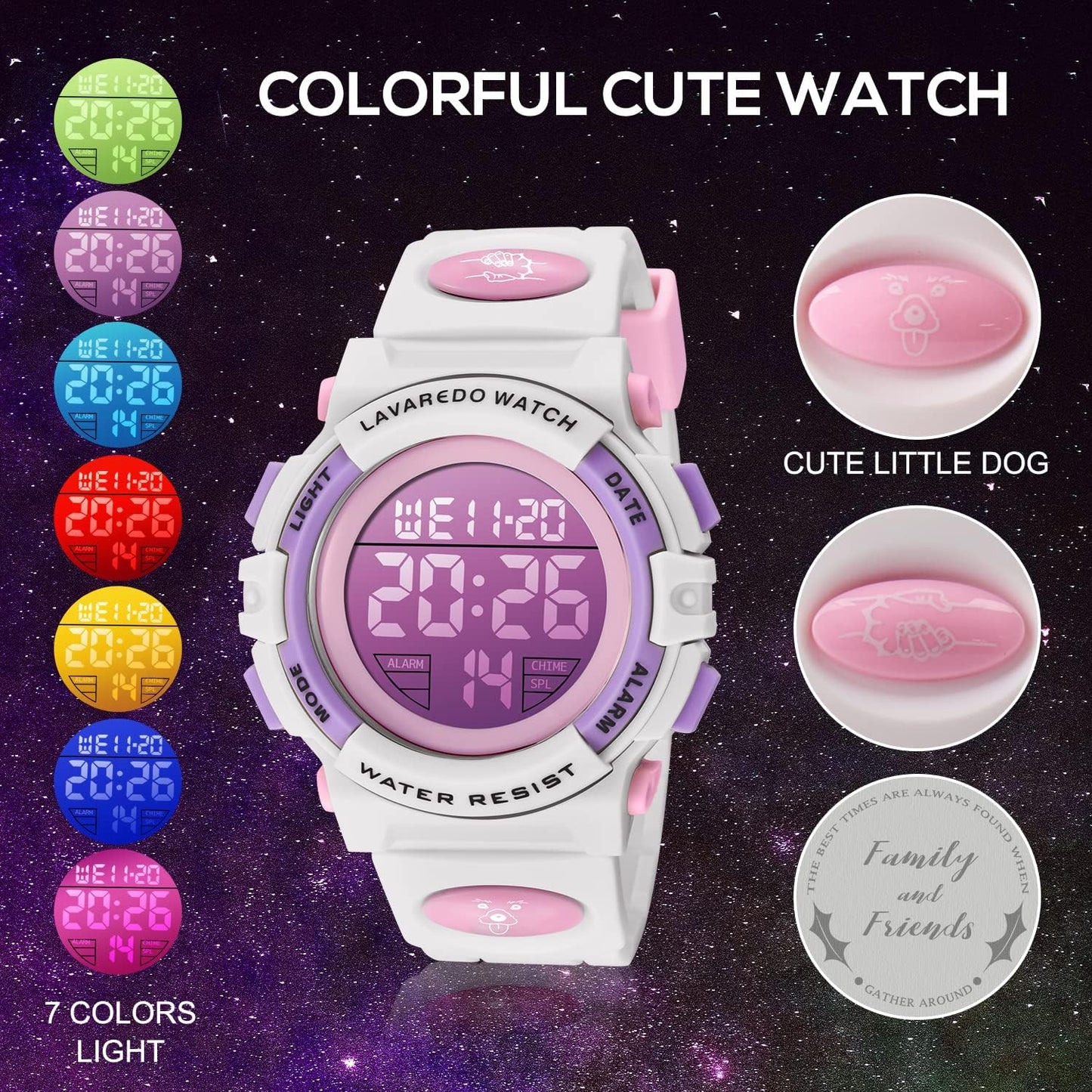 Kids Watch,Boys Watch for 3-15 Year Old Boys,Digital Sport Outdoor Multifunctional Chronograph LED 50 M Waterproof Alarm Calendar Analog Watch for Children with Silicone Band,Kids Gift