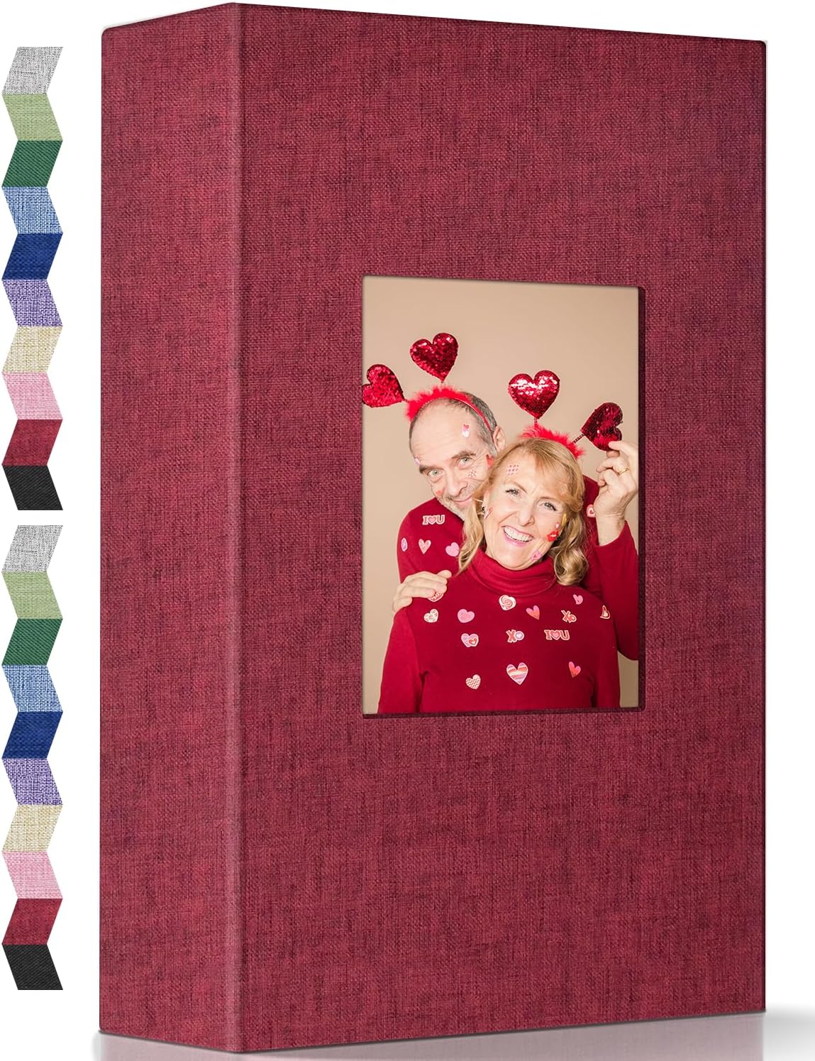 popotop Photo Album 4x6-420 Photos Photo Books with 420 Horizontall Pockets,Linen Cover Albums for Family Wedding Anniversary Baby Vacation Pictures