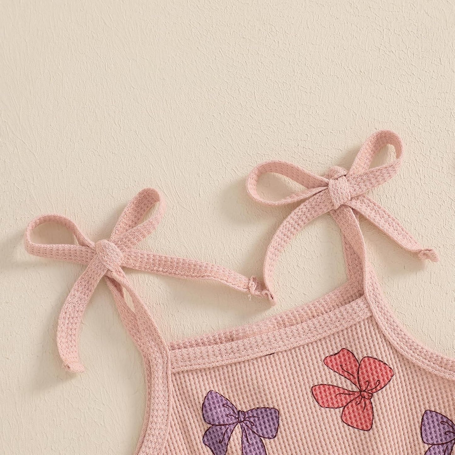 WZTYYDS Toddler Baby Girl Summer Clothes Floral Romper Tie-Up Strap Halter Jumpsuit Infant Summer Sling Playsuit 6M-3T