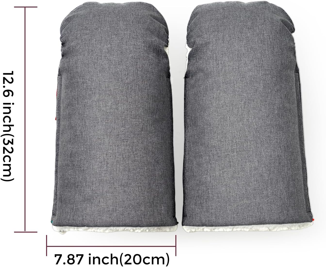 Momcozy Stroller Gloves Warmmuffs | Universal Winter Anti-Freeze Stroller Mittens | Winter Handmuff Stroller Accessories | Ultra-Plush,Weather-Proof | Foldable Adjustable | Shopping Golf Pet Cart