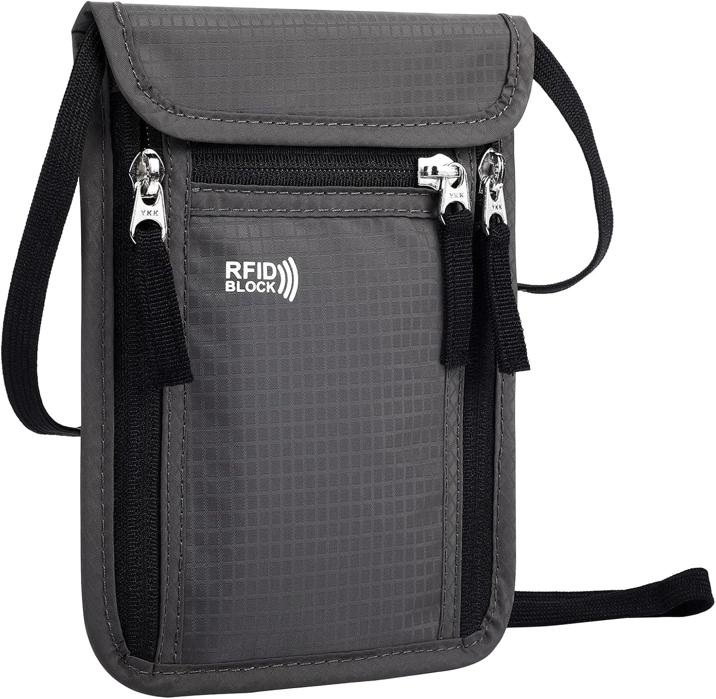 Travel Pouch Neck Wallet Family Passport Holder Organizer Case with RFID Blocking