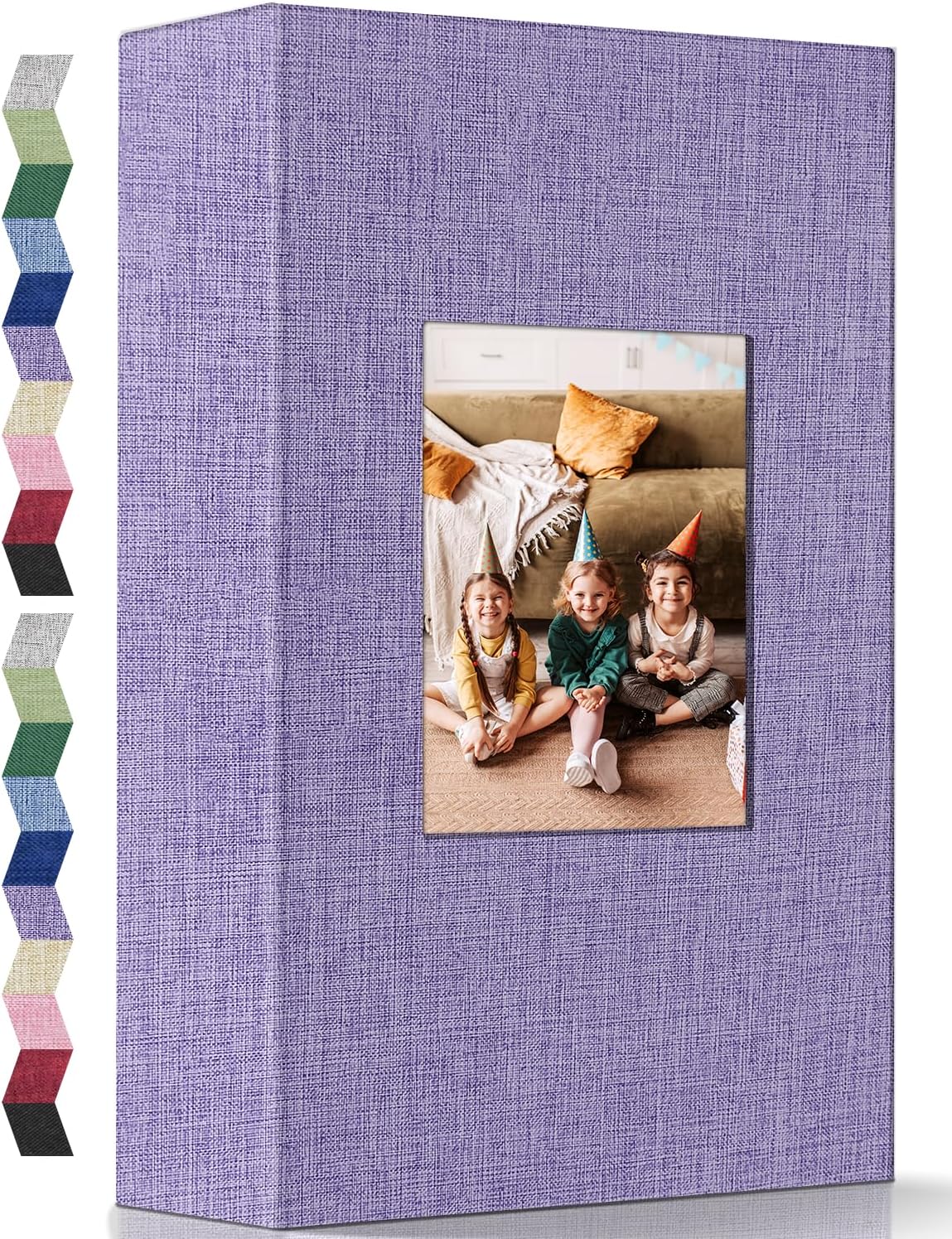popotop Photo Album 4x6-300 Photos Linen Cover Photo Books with 300 Horizontal Pockets,Slip-in Picture Albums for Family Wedding Anniversary Baby Vacation Pictures