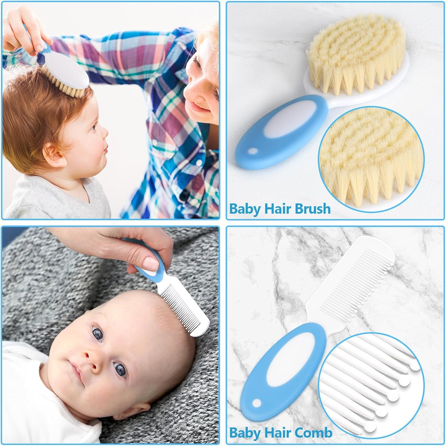 Baby Healthcare and Grooming Kit for Newborn Kids, 24PCS Upgraded Safety Baby Care Kit, Newborn Nursery Health Care Set, Baby Care Products