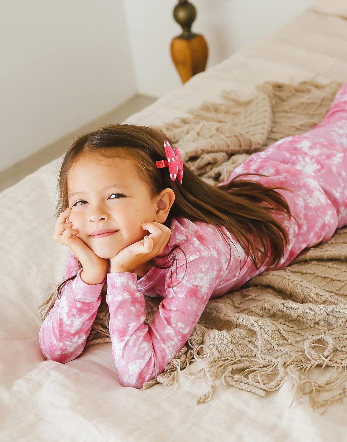 VAENAIT BABY 12M-12Y Toddler Kids Boys Girls 100% Cotton Marbling Tiedye Sung Fit Sleepwear Pajamas 2pcs Pjs Set