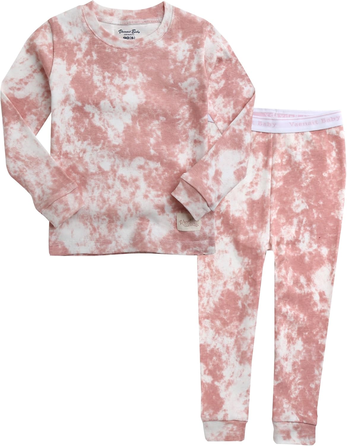 VAENAIT BABY 12M-12Y Toddler Kids Boys Girls 100% Cotton Marbling Tiedye Sung Fit Sleepwear Pajamas 2pcs Pjs Set