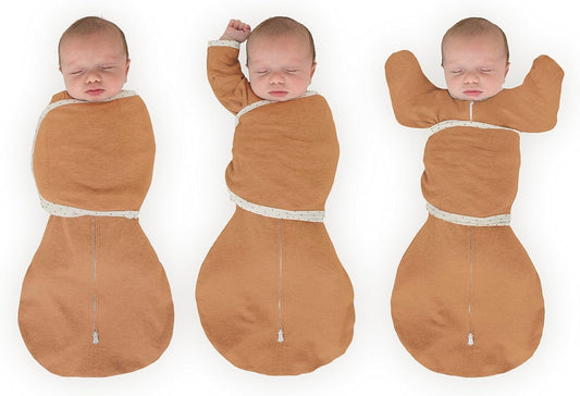 SwaddleDesigns 6-Way Omni Swaddle Sack Arms Up Swaddle for Newborn, More Options to Calm Startle Reflex, Improves Sleep