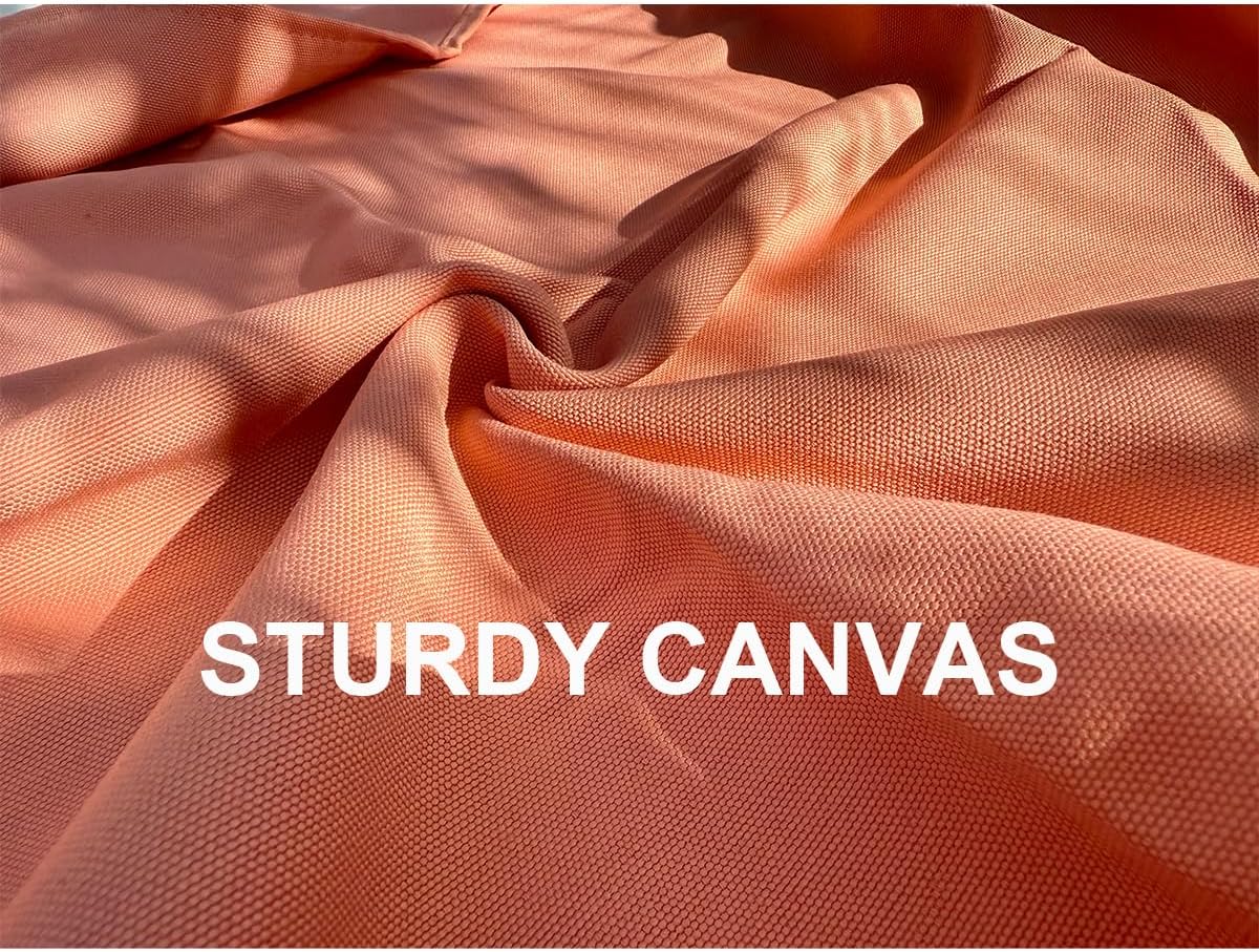 4’9” x 6’3” White Lightweight Water-Resistant Canvas Mat – Picnic, Outdoor, Beach, Park, Camping, Toy Mat