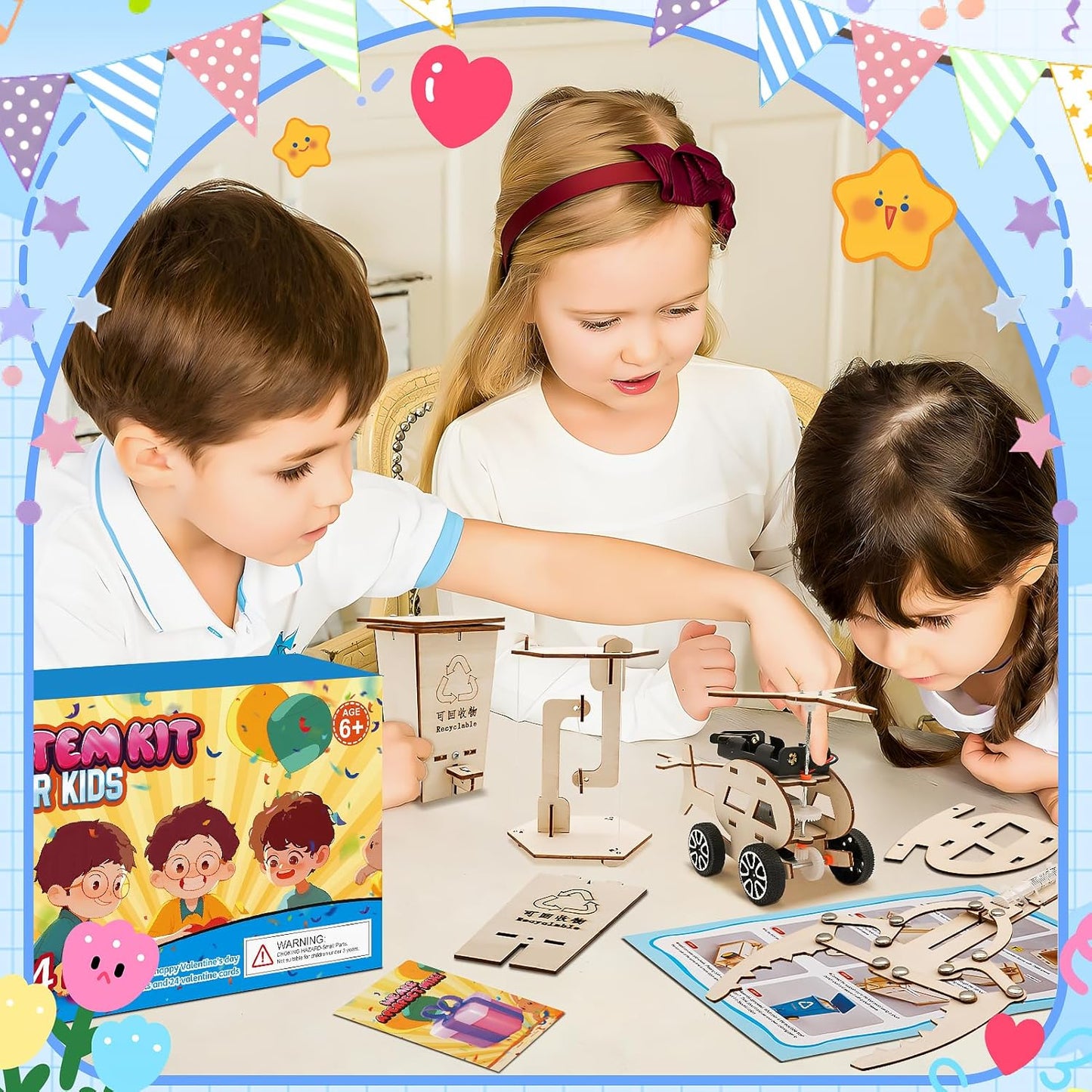 24 Pcs Party Favors for Kids Age 6-10, Treasure Box Toy Stem Kit Party Favors Science Kits for Boys girls STEM Toys for Kids Age 6 7 8 10 12 13 Classroom Giveaways, Carnival Prizes Toy, Birthday Treats, Party Supplies