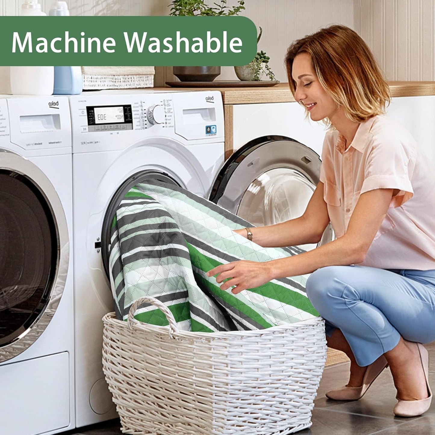 HX&OD Extra Large Picnic Blanket Outdoor 80”x80” Waterproof Picnic Mat Foldable 3-Layer Camping Blanket Portable with Carry Strap Park Blanket for Grass(Green)