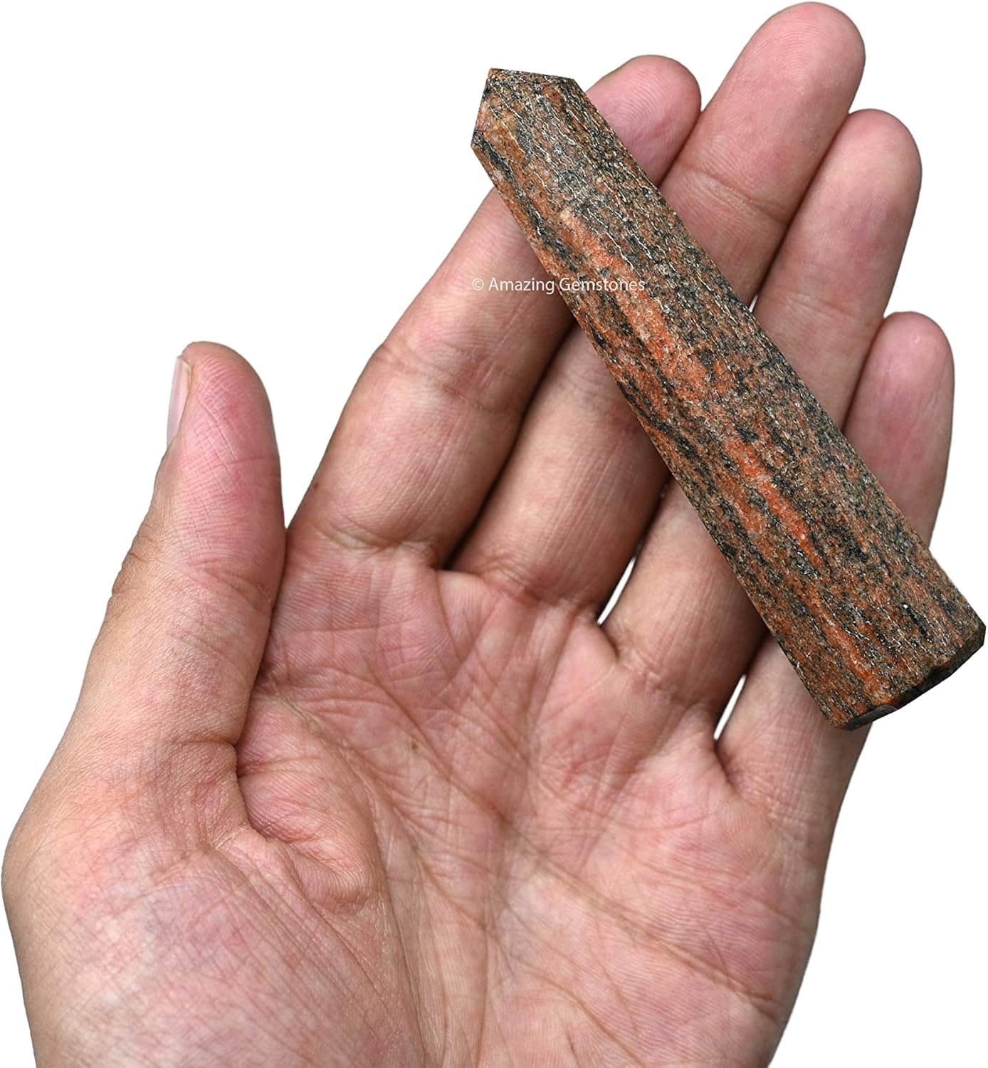 Amazing Gemstone Unakite Crystal Towers - Natural Healing Crystal Point Obelisk for Reiki Healing and Crystal Grid (3 Inch)