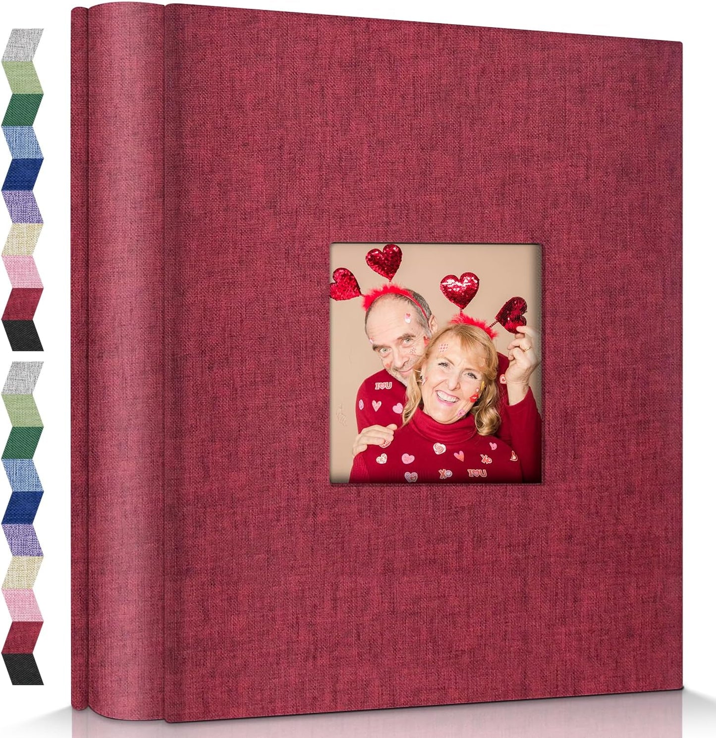 popotop Photo Album 4x6-600 Photos Photo Books with 600 Horizontal and Vertical Pockets,Linen Cover Albums for Family Wedding Anniversary Baby Vacation Pictures