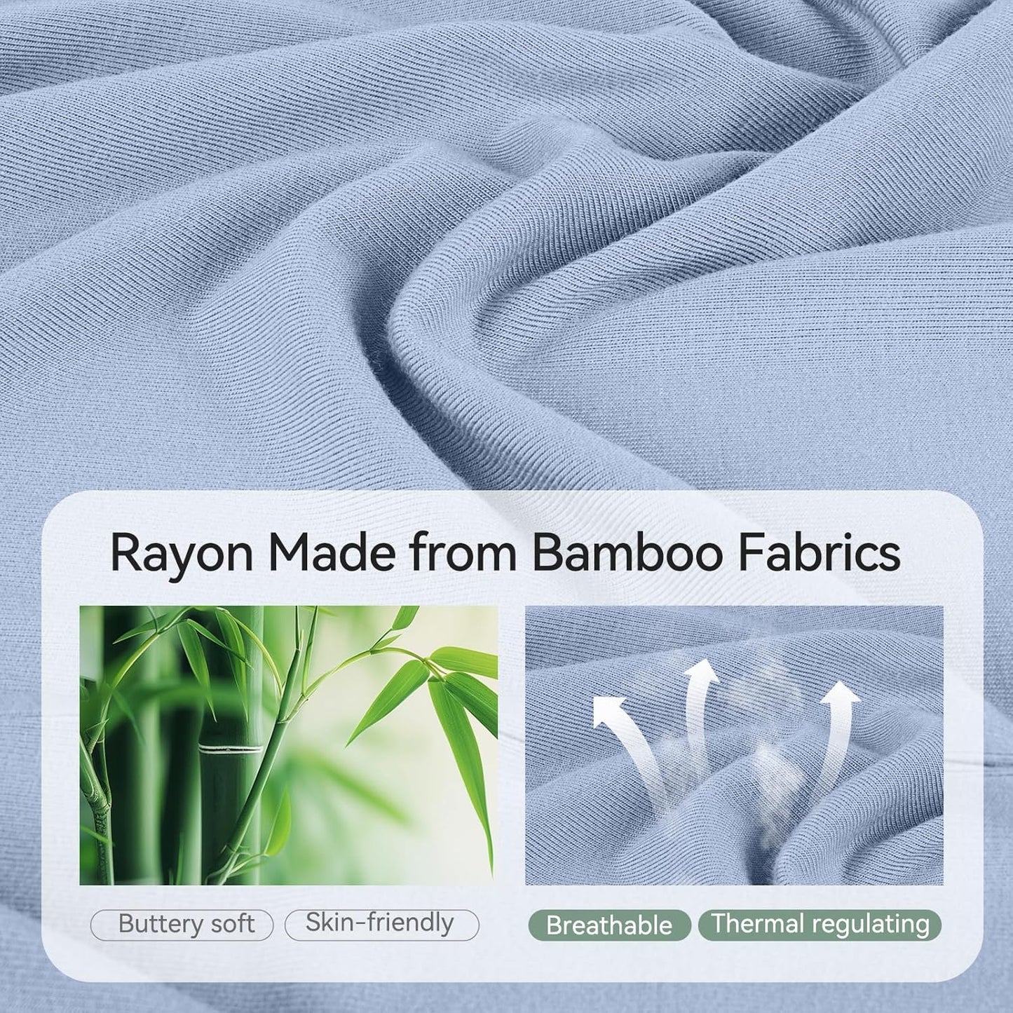 BubblePanda Rayon Made From Bamboo Baby Pajamas Baby Clothes for Boys Girls Unisex Zip-Front Non-Slip Onesie Sleeper