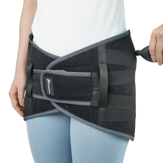 Inflatable Pelvic Support Belt for Women and Men, Adjustable Pressure SI Joint Brace for Postpartum Recovery, Pelvic Tilt Correction, Hip & Pubic Symphysis Pain Relief (L)