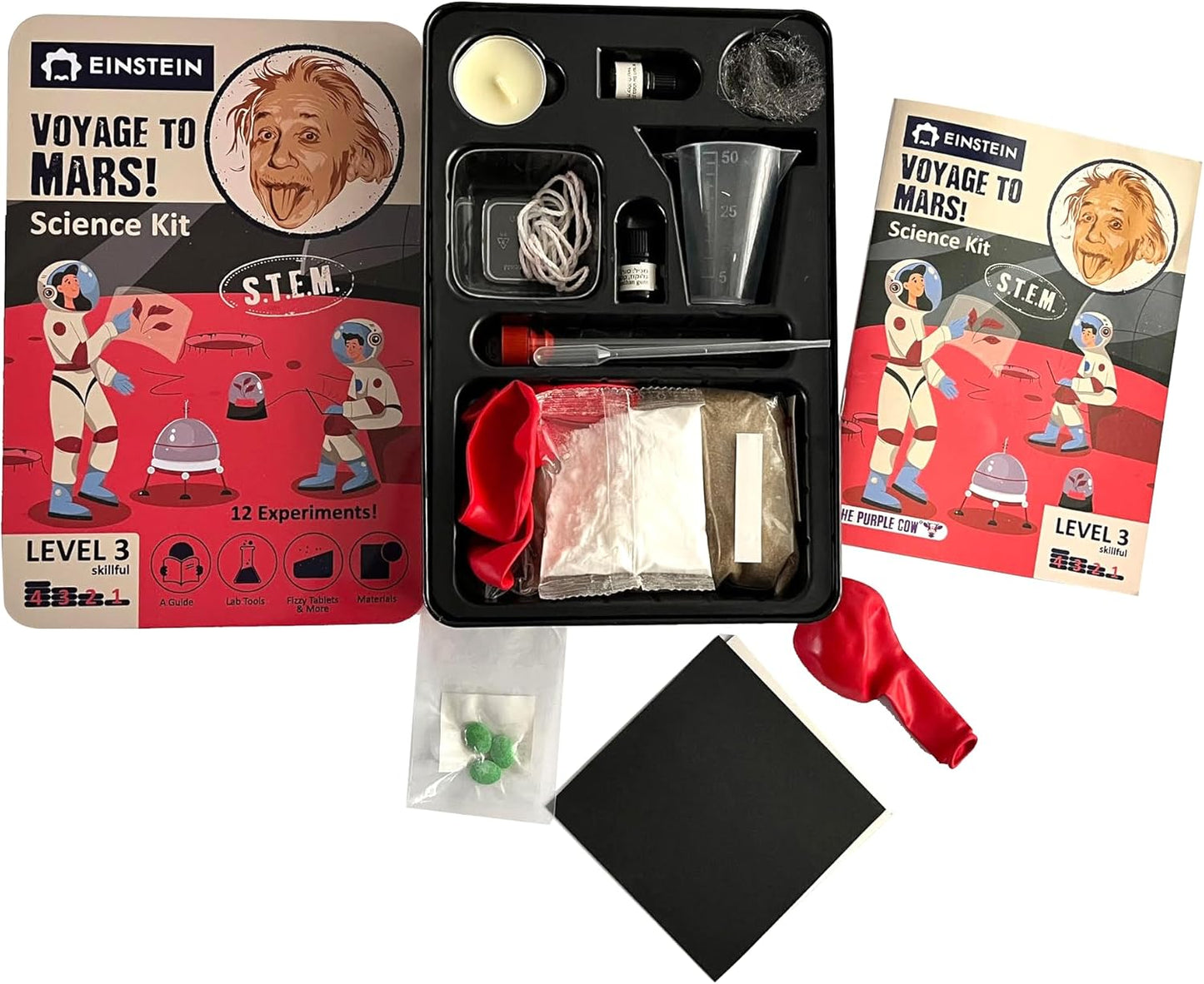 Einstein’s “Voyage to Mars Science Kit for Kids. STEM for Boys & Girls Aged 8 and Above. 12 Exciting Experiments Inside. Detailed Picture Guide Included.