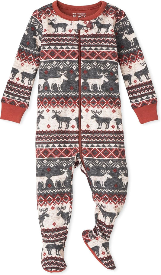 The Children’s Place Family Matching, Christmas and Holiday Pajama Sets, Cotton