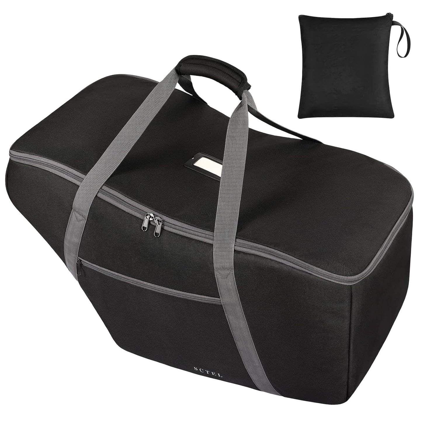 Car Seat Travel Bag Fit Graco SnugRide 35 Lite and Base, Chicco KeyFit 30 and Base, Car seat Bags for Air Travel, Padded Infant Carrier Bag with side pocket and Protective Feet, Extra small Bag