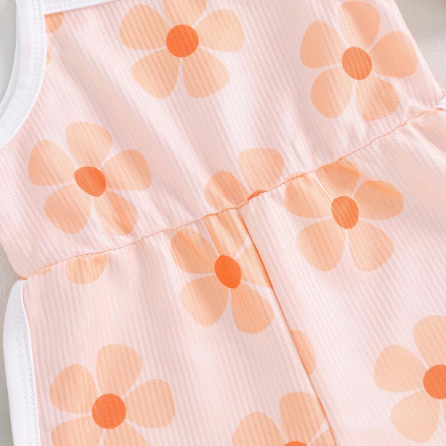 WZTYYDS Toddler Baby Girl Summer Clothes Floral Romper Tie-Up Strap Halter Jumpsuit Infant Summer Sling Playsuit 6M-3T