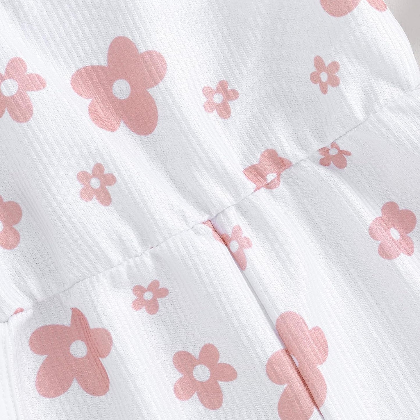 WZTYYDS Toddler Baby Girl Summer Clothes Floral Romper Tie-Up Strap Halter Jumpsuit Infant Summer Sling Playsuit 6M-3T