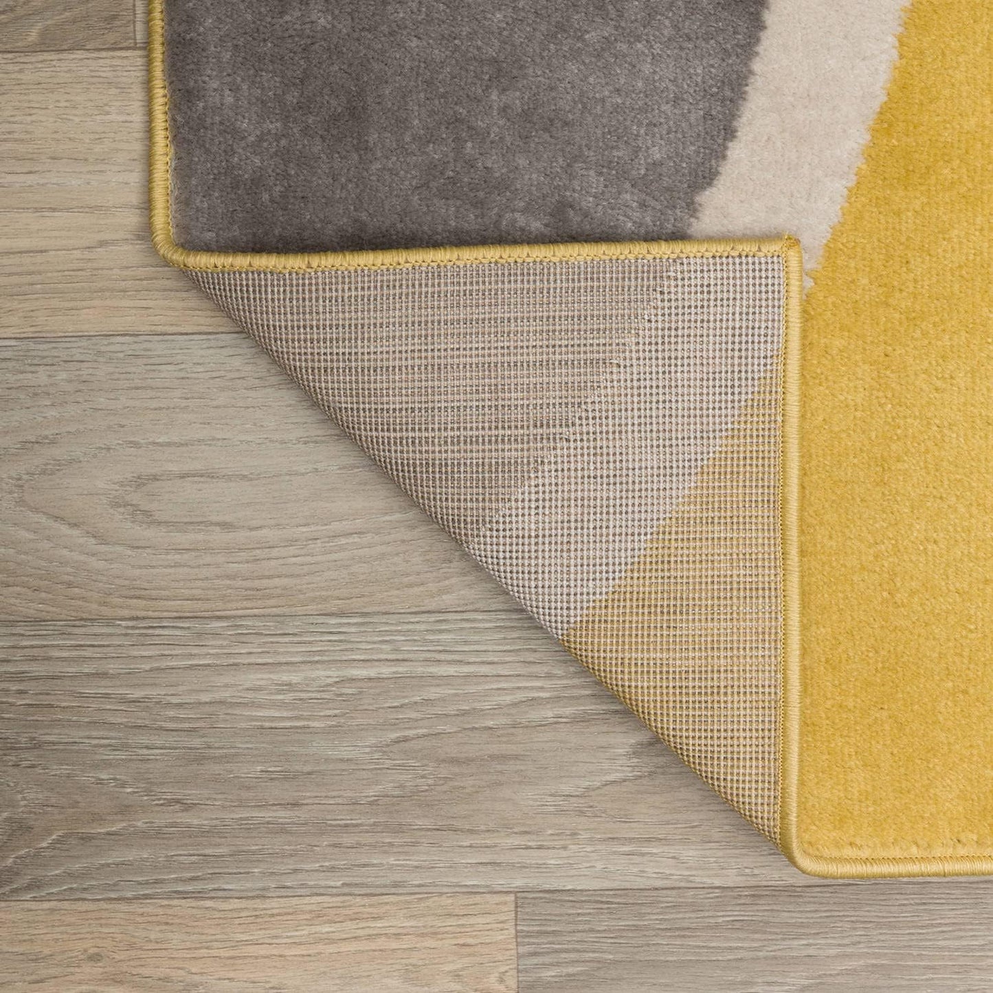 Rugshop Contemporary Abstract Circles Easy Maintenance for Home Office,Living Room,Bedroom,Kitchen Soft Runner Rug 2' x 10' Yellow