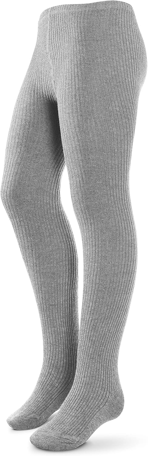 Kids, Girls thin Ribbed Cotton tights, Comfy, Soft Flat Tights Made from Breathable cotton| Great Tights For Uniform,