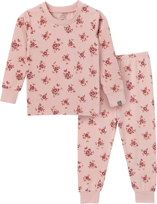 Modern Moments by Gerber Baby and Toddler Hacci Snug Fit 2-Piece Pajama Set