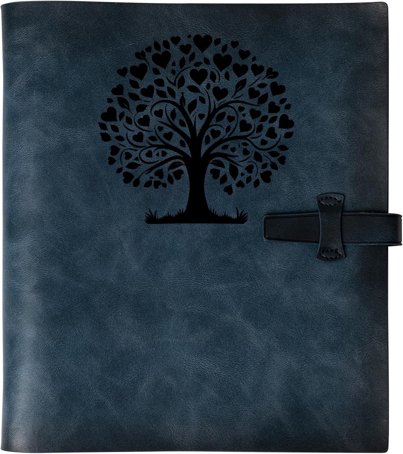 Photo Album 4x6 200 Photos, Genuine Leather Photo Albums with Writing Space with 30 Writing Paper, Travel Family Wedding Kids Graduation Ultrasound Baby Picture Album Scrapbook Photo Album（Love Tree）